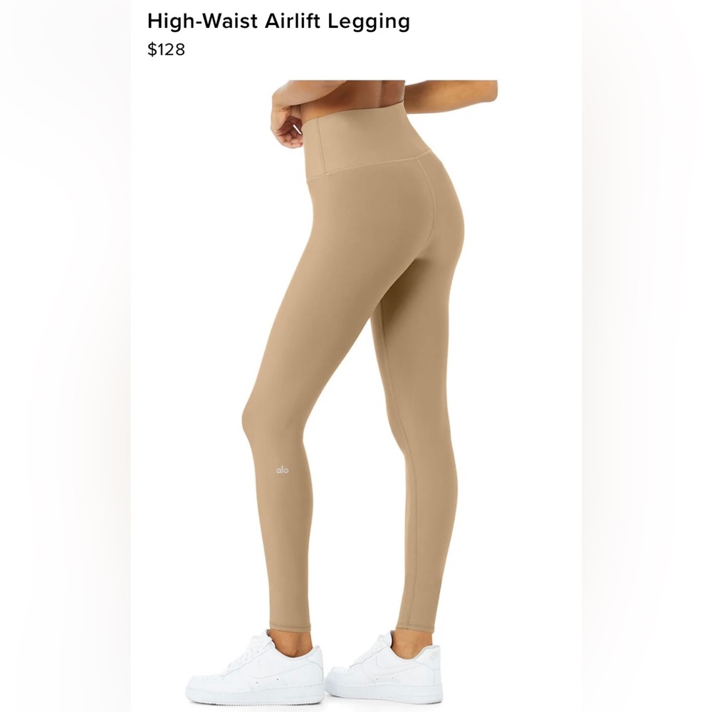 *Worn Once* Alo High Waist Airlift Legging (Gravel)